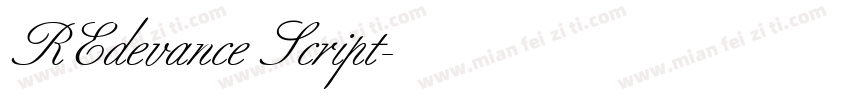REdevance Script字体转换